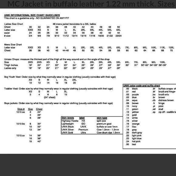 Unik Premium Leather Motorcycle Jacket - Picture 13 of 13